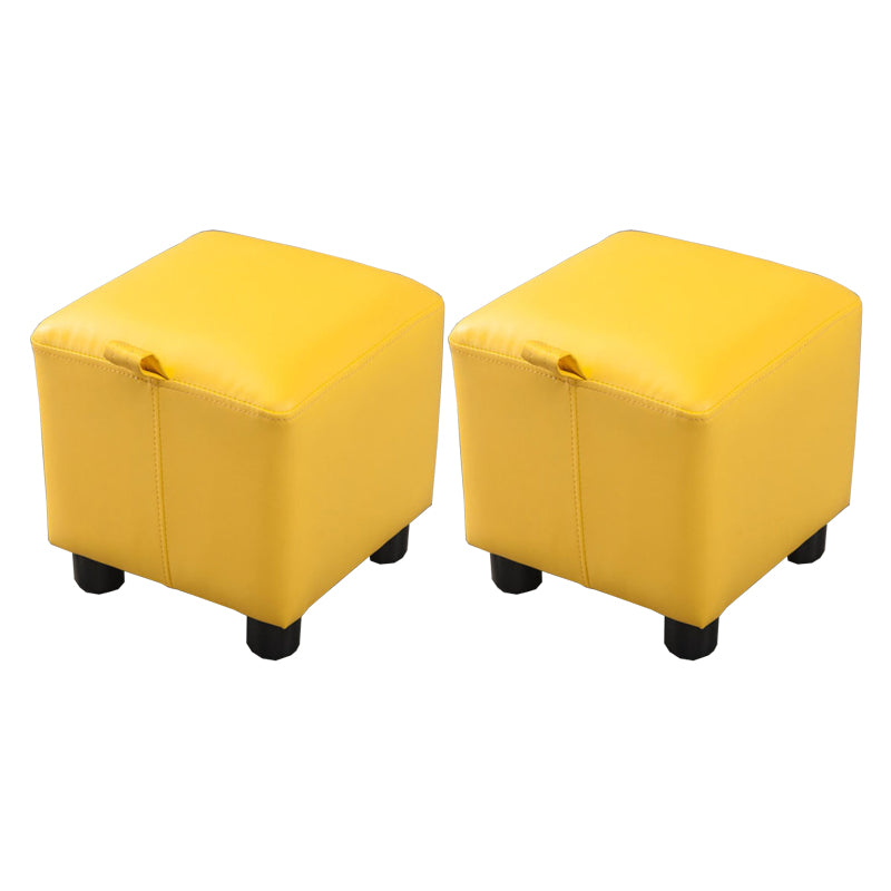 Faux Leather Standard Square Water Resistant Indoor Standard