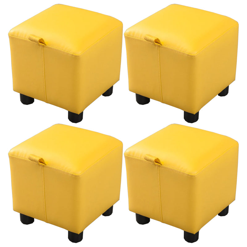 Faux Leather Standard Square Water Resistant Indoor Standard