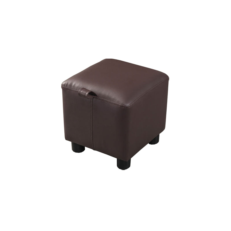 Faux Leather Standard Square Water Resistant Indoor Standard