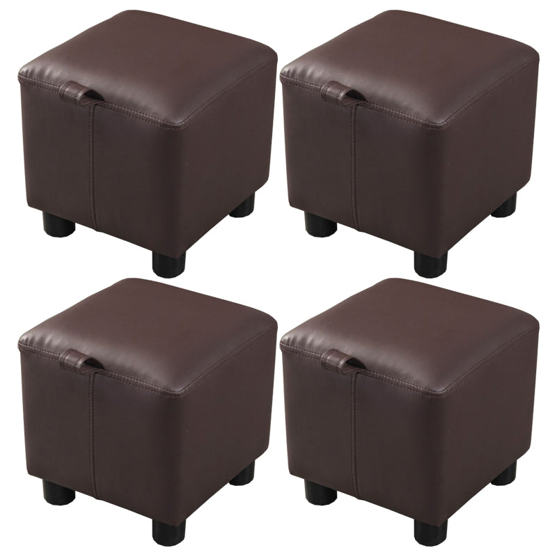 Faux Leather Standard Square Water Resistant Indoor Standard