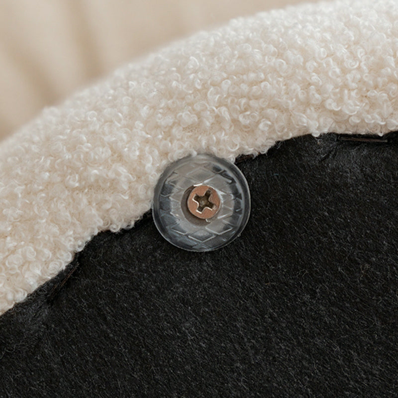 Contemporary Specialty Ottoman Velvet Tear Resistant Plain Pouf Ottoman