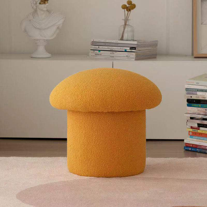 Contemporary Specialty Ottoman Velvet Tear Resistant Plain Pouf Ottoman