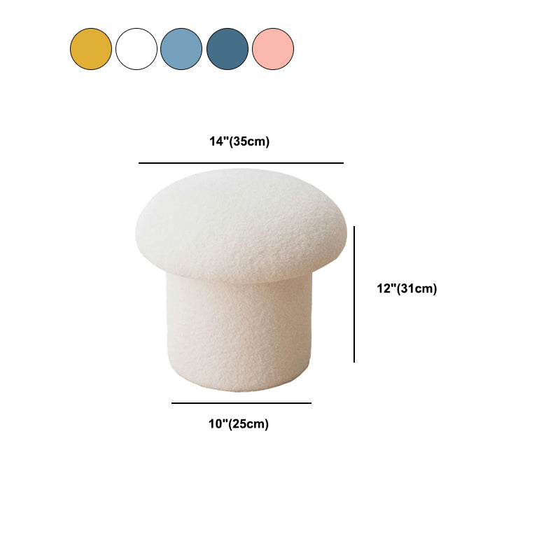 Contemporary Specialty Ottoman Velvet Tear Resistant Plain Pouf Ottoman