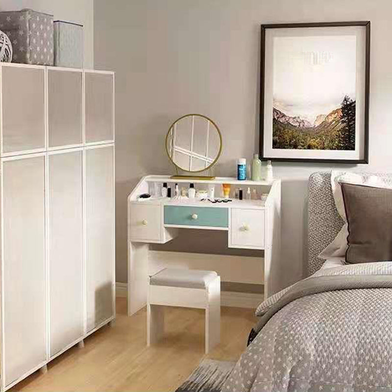 Genuine Leather Standard Ottoman Stain Resistant Rectangle Mid-Century Modern Ottoman