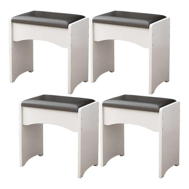 Genuine Leather Standard Ottoman Stain Resistant Rectangle Mid-Century Modern Ottoman