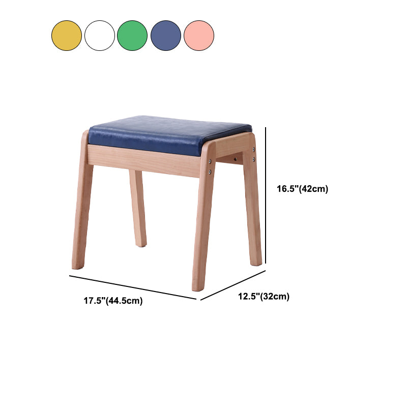 Modern Standard Yellow Rectangle Leather Water Resistant Indoor Standard