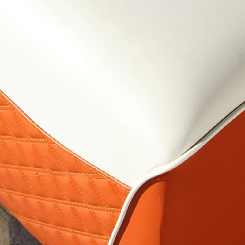 Orange Leather Standard Water Resistant Square Indoor Standard