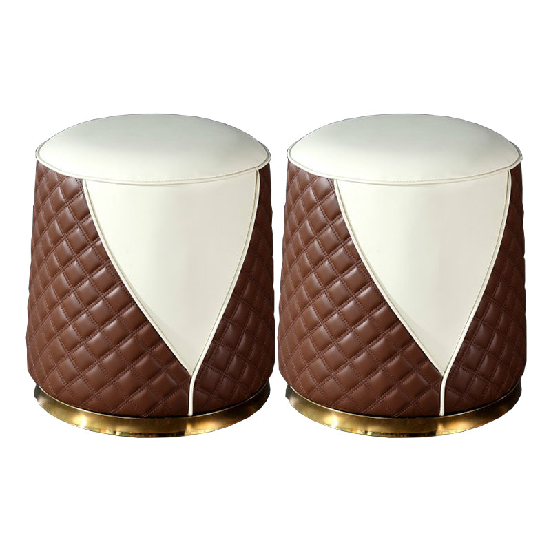 Orange Leather Standard Water Resistant Square Indoor Standard