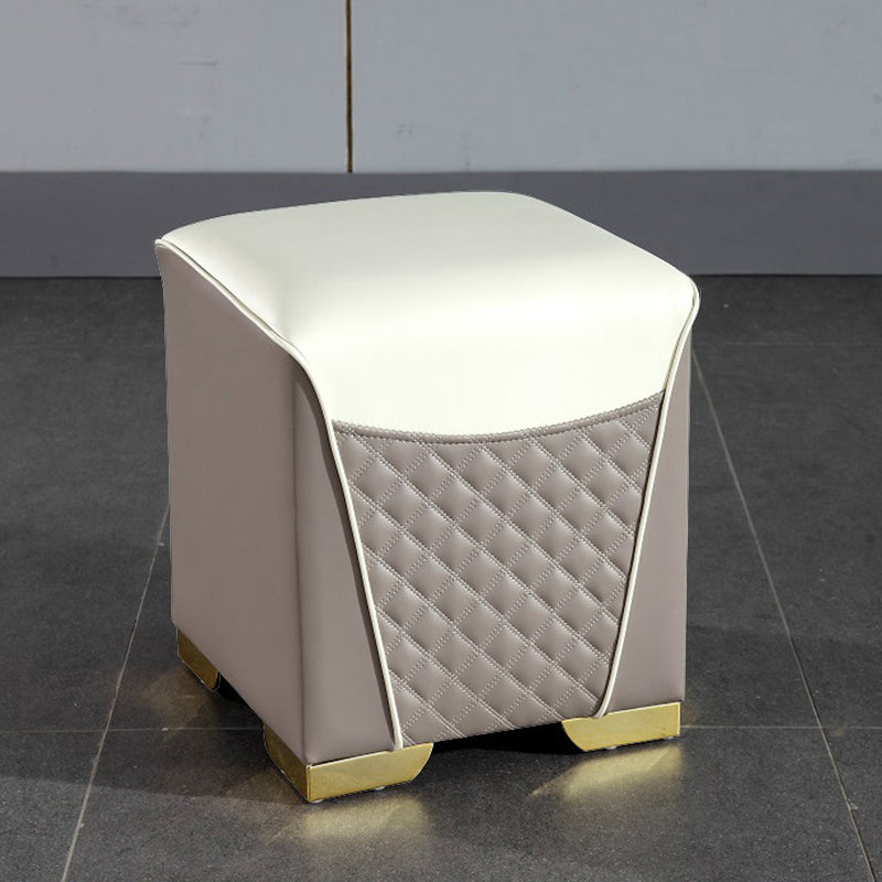 Orange Leather Standard Water Resistant Square Indoor Standard