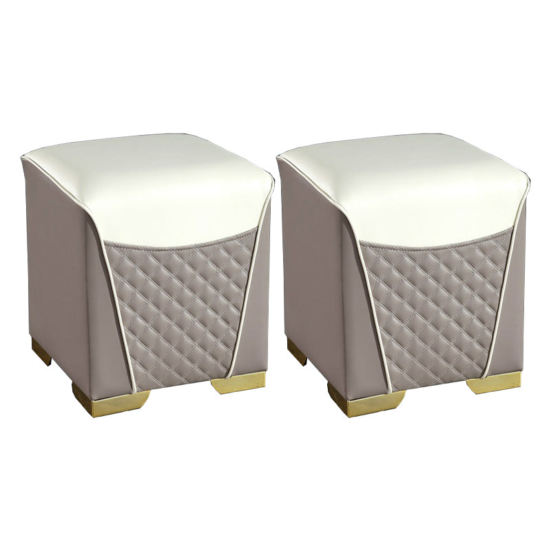 Orange Leather Standard Water Resistant Square Indoor Standard