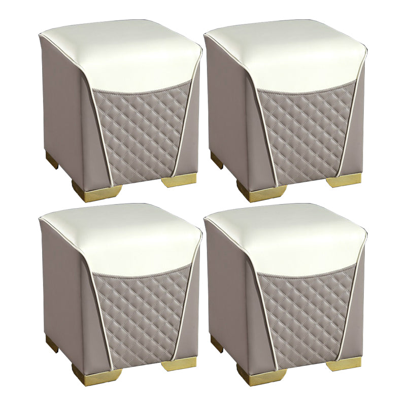 Orange Leather Standard Water Resistant Square Indoor Standard