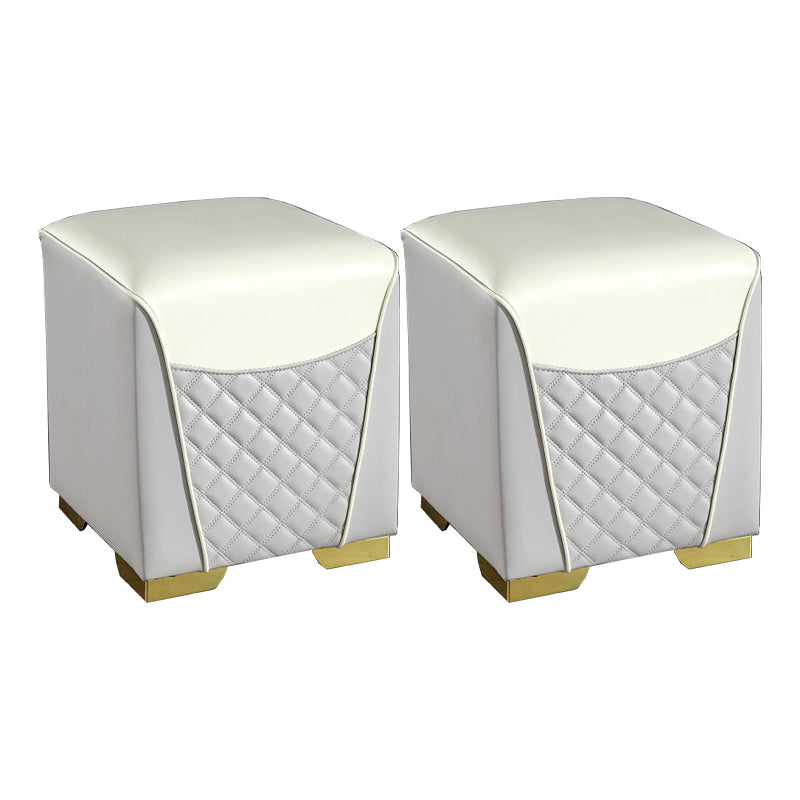 Orange Leather Standard Water Resistant Square Indoor Standard