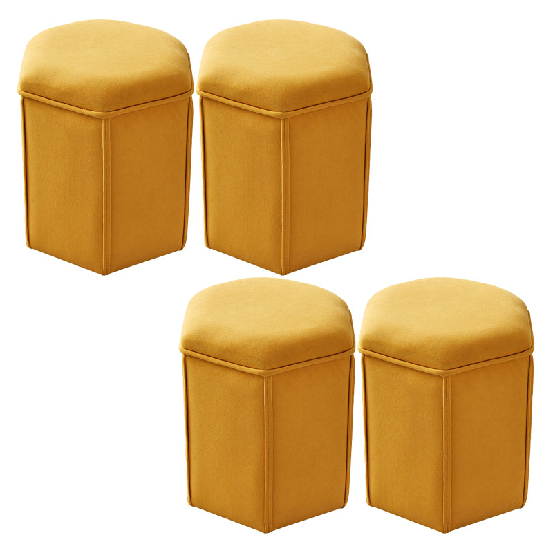 Contemporary Ottoman Solid Color Cotton Blend Standard Indoor Tear Resistant Ottoman