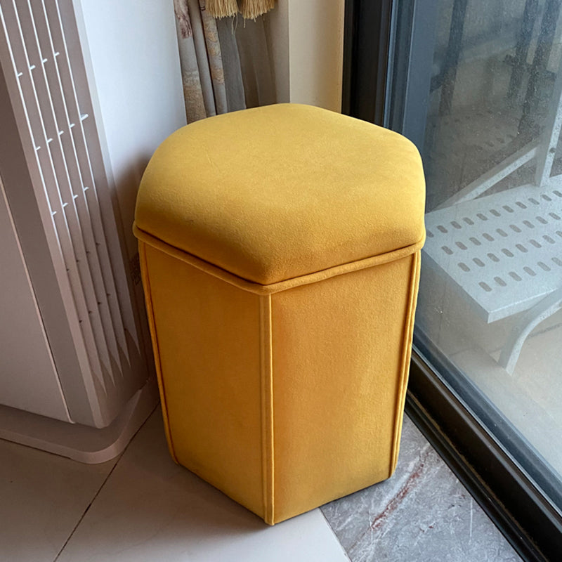 Contemporary Ottoman Solid Color Cotton Blend Standard Indoor Tear Resistant Ottoman