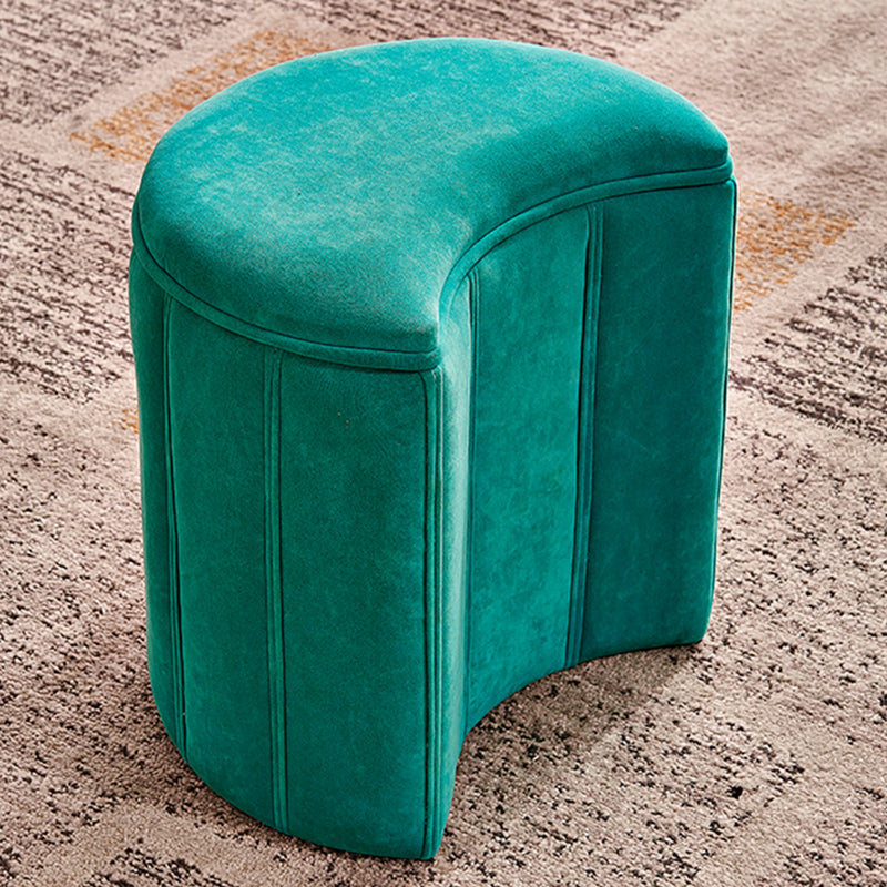 Contemporary Ottoman Solid Color Cotton Blend Standard Indoor Tear Resistant Ottoman