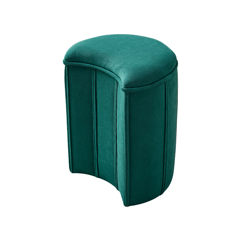 Contemporary Ottoman Solid Color Cotton Blend Standard Indoor Tear Resistant Ottoman