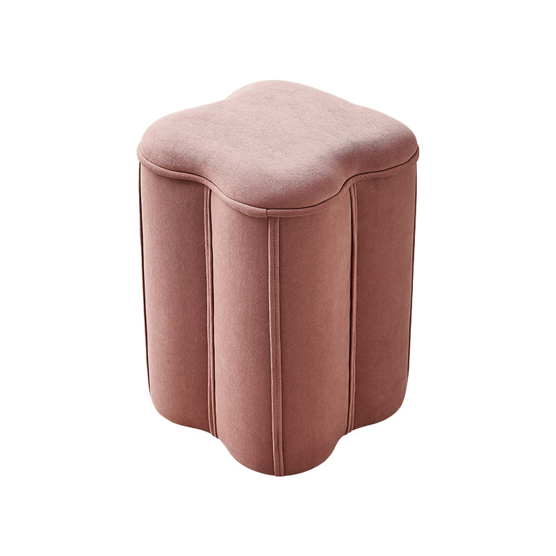 Contemporary Ottoman Solid Color Cotton Blend Standard Indoor Tear Resistant Ottoman