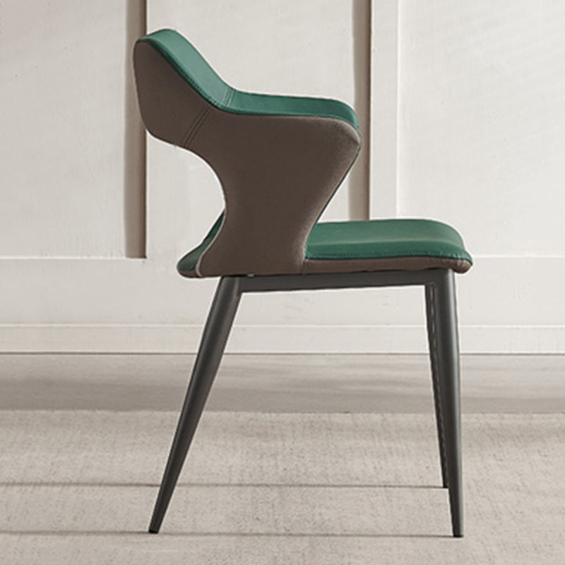 Industrial Dining Arm Chair Upholstered Dining Accent Chair for Home