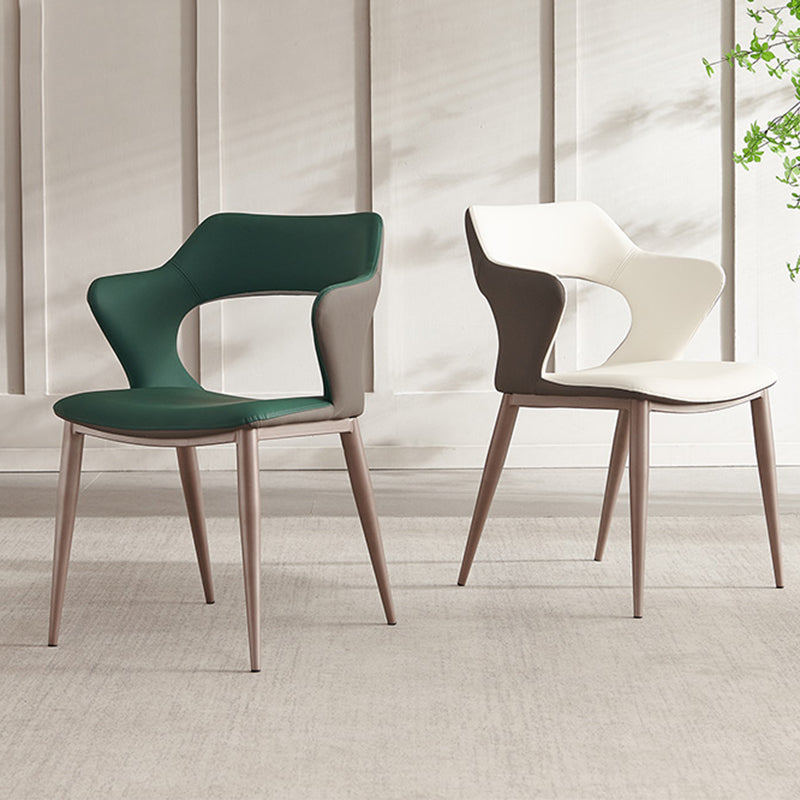 Industrial Dining Arm Chair Upholstered Dining Accent Chair for Home