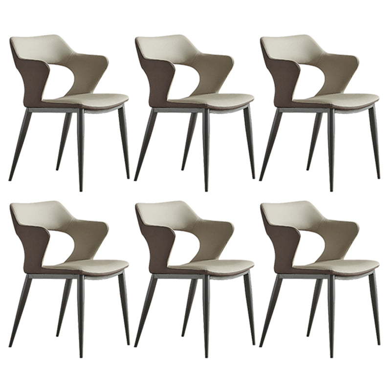 Industrial Dining Arm Chair Upholstered Dining Accent Chair for Home