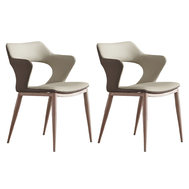 Industrial Dining Arm Chair Upholstered Dining Accent Chair for Home