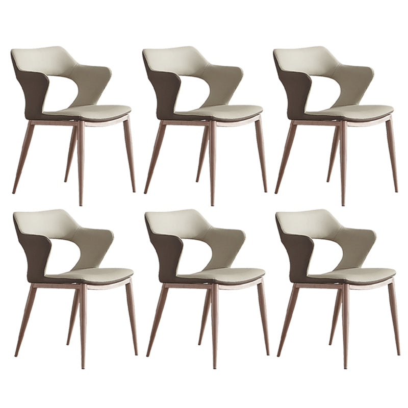 Industrial Dining Arm Chair Upholstered Dining Accent Chair for Home