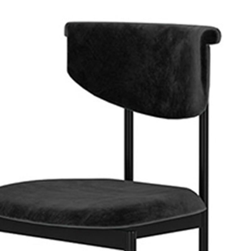 Fabric Open Back Dining Chairs Contemporary Armless Side Chair