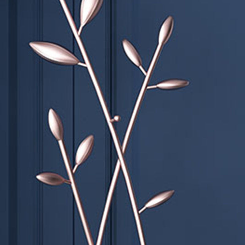 Glam Entry Hall Tree Metal Hooks Included Free Standing Coat Rack