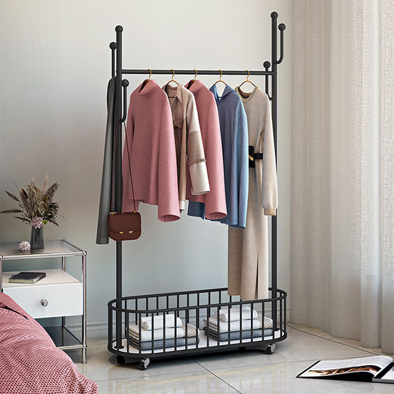 Glam Coat Rack Metal Hooks Shelving Included Free Standing Hall Stand