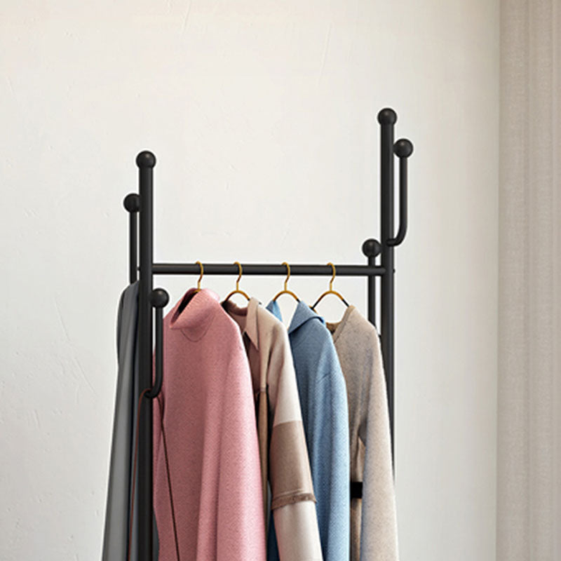 Glam Coat Rack Metal Hooks Shelving Included Free Standing Hall Stand
