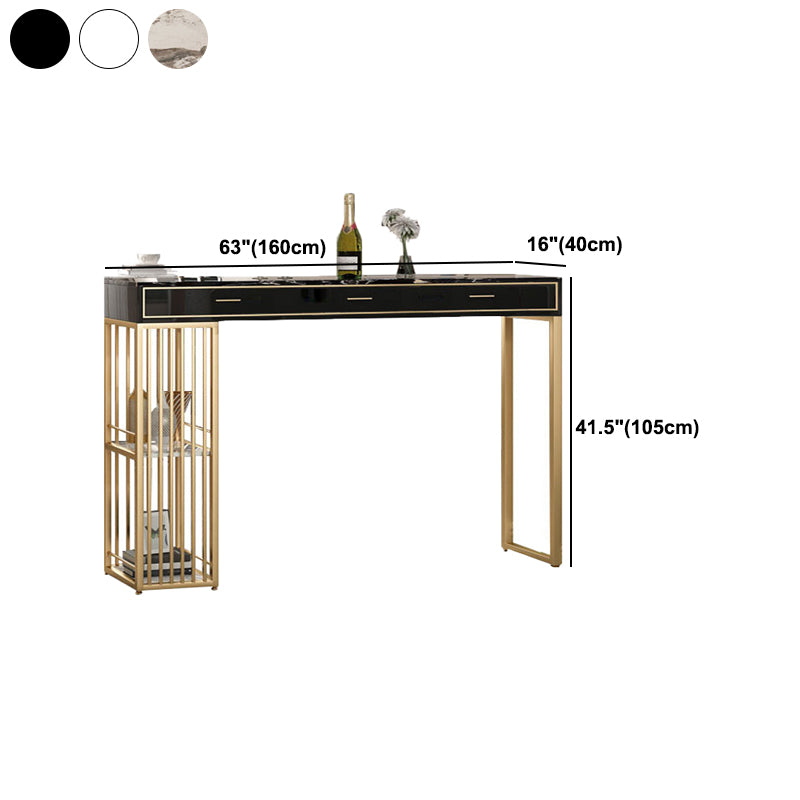 Modern 1/2/3 Pieces Counter Height Set Rectangle Indoor Pub Dining Set with Storage