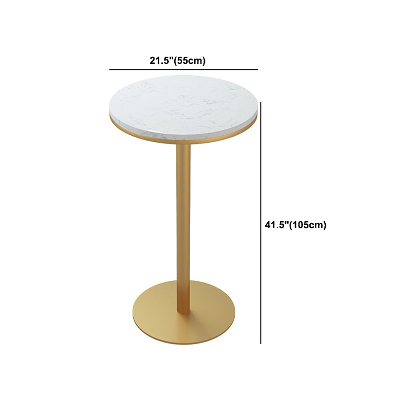 Modern Round Counter Set 1/2/5 Pieces Stone Indoor Bar Stool and Table Set