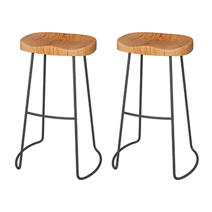 1/2/4 Pieces Industrial Rectangle Pub Table Set Wooden Counter Table with Backless Stools