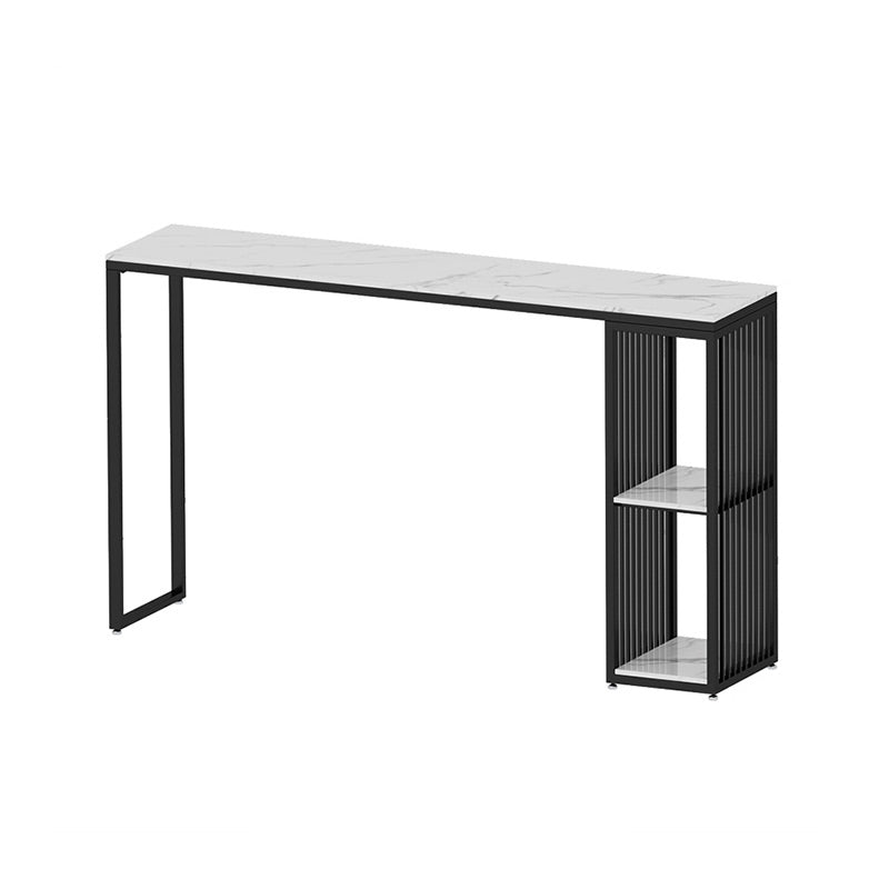 Indoor Glam Counter Height Set Rectangle 1/2/3 Pieces Marble Storage Bistro Set