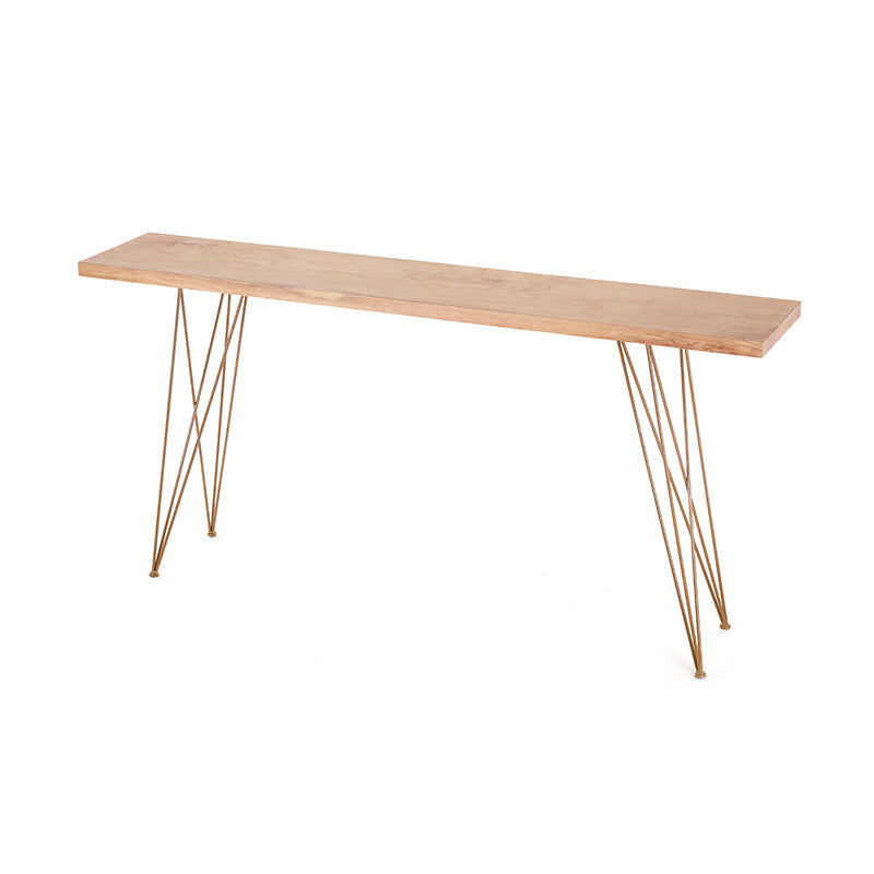 Glam Wooden Bar Table Set 1/2/7 Pieces Rectangle Bar Table with High Stools for Home