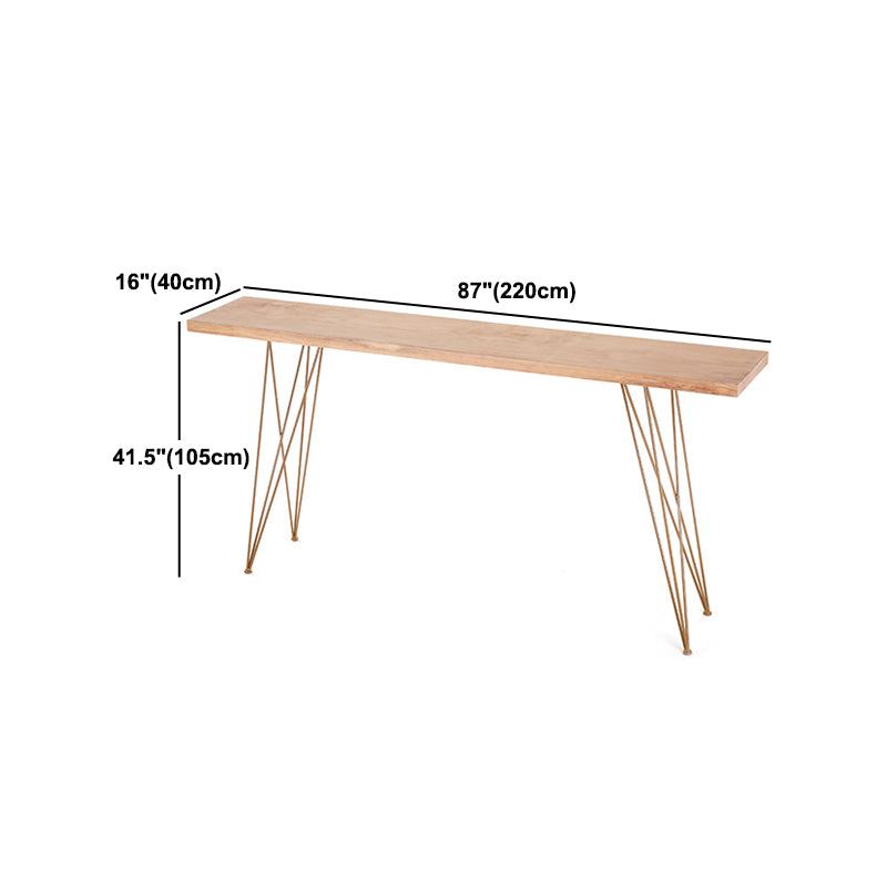 Glam Wooden Bar Table Set 1/2/7 Pieces Rectangle Bar Table with High Stools for Home