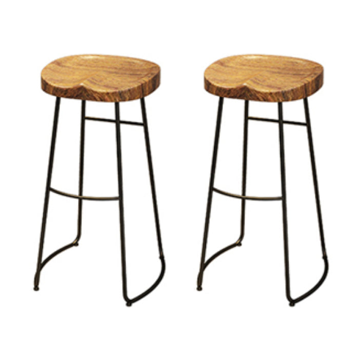 Solid Wood 1/2/4/7 Pieces Counter Height Set Rectangle Industrial Trestle Bar Table Set