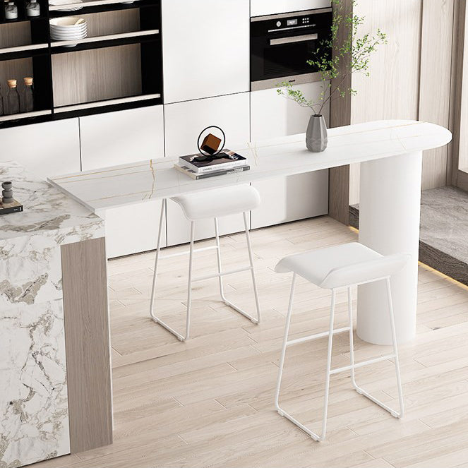 Contemporary 1/2/3/5 Pieces Sintered Stone Pub Table Set Fixed Table Counter Table