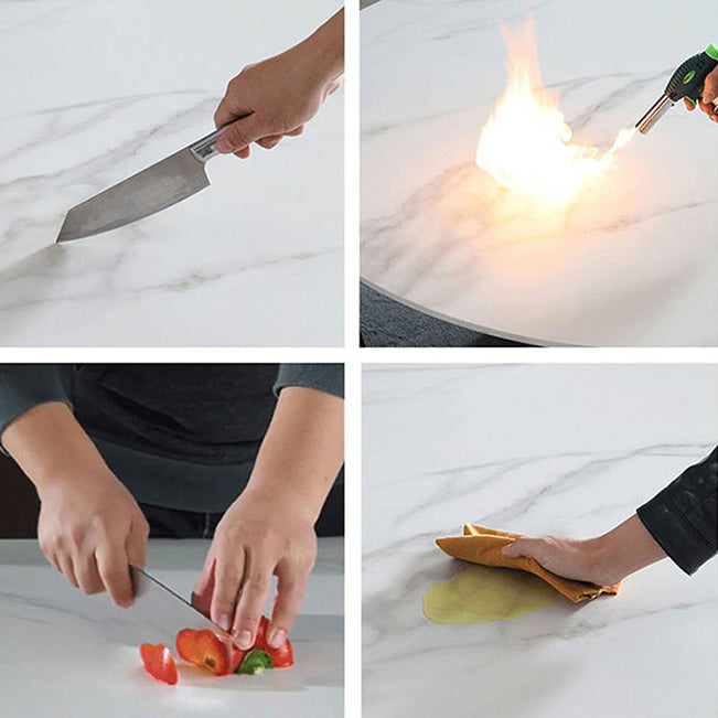 Contemporary 1/2/3/5 Pieces Sintered Stone Pub Table Set Fixed Table Counter Table