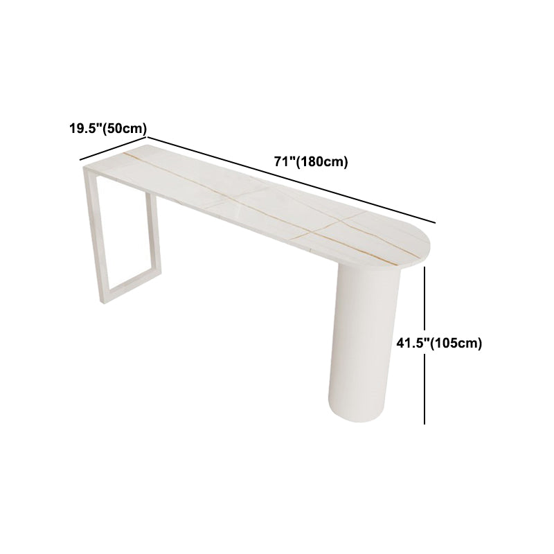 Contemporary 1/2/5 Pieces Sintered Stone Pub Table Set Fixed Table Counter Table