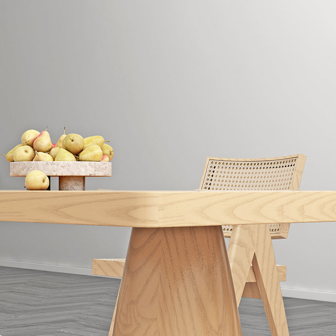 Modern 1/2/3/4/5 Pieces Rectangle Dining Set Solid Wood Dinette Table with Chairs