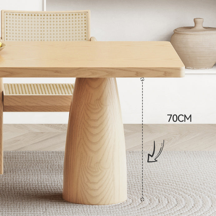 Modern 1/2/3/4/5 Pieces Rectangle Dining Set Solid Wood Dinette Table with Chairs