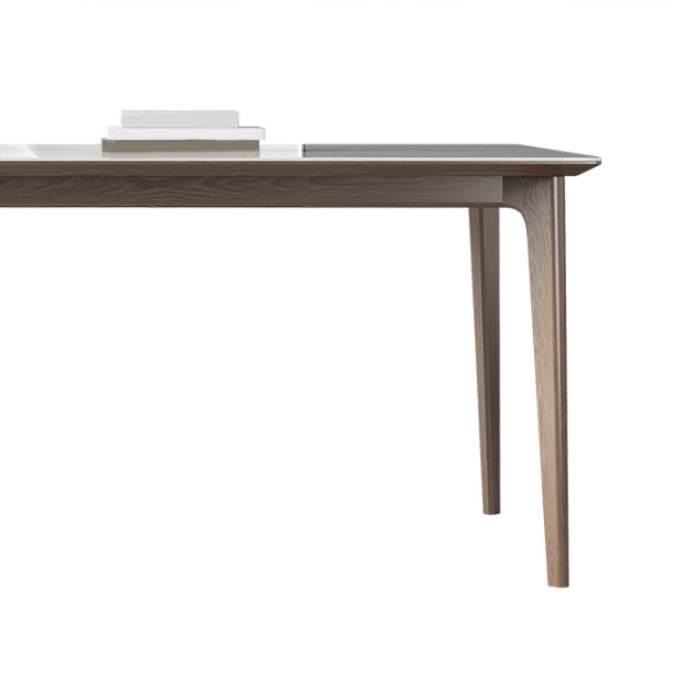 Modern Style Sintered Stone Dining Set Wood 1/2/3/4/5/7 Pieces Dining Set