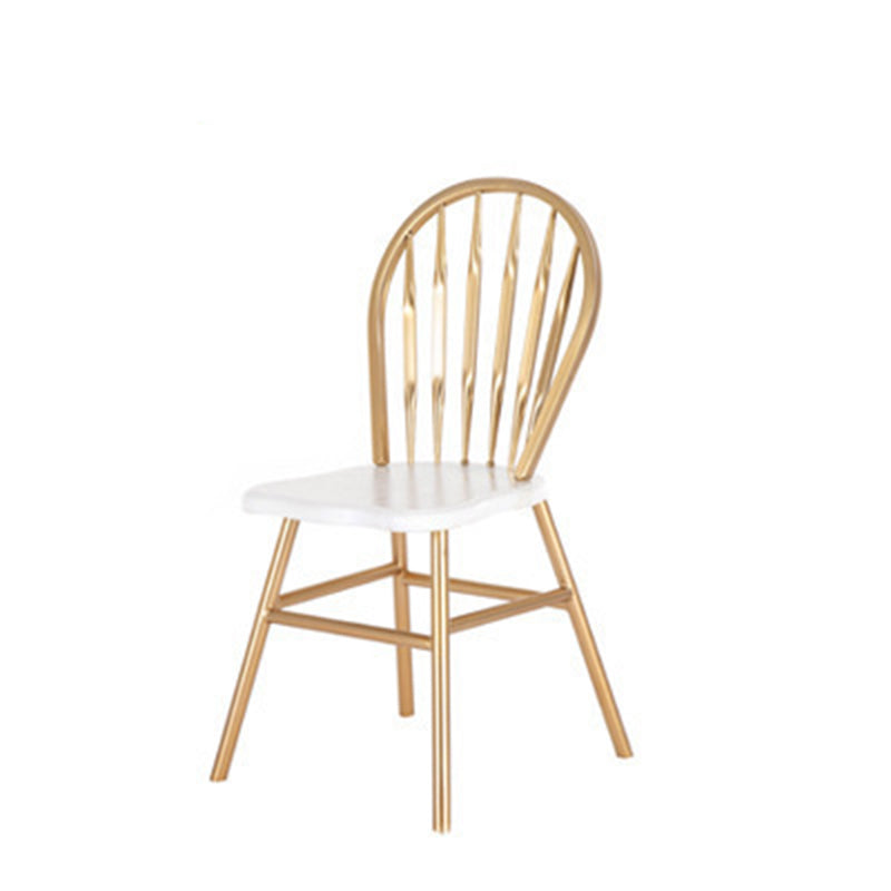 Modern Dining Furniture Set 1/5 Pcs Stone Dining Table with Metal Frame Armless Chairs