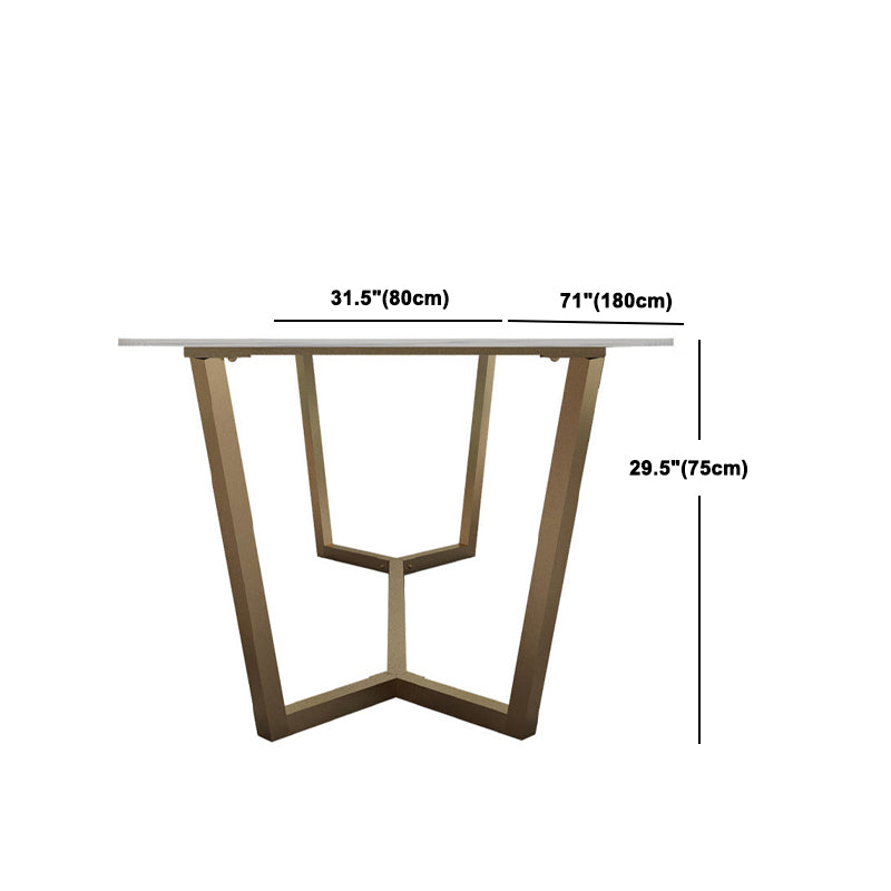 Contemporary Rectangle Table Set 1/2/5 Pieces Dining Set for Home