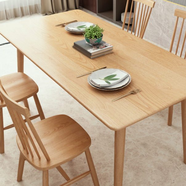 Traditional 1/2/5/7 Pieces Rectangle Dining Set Solid Wood Dining Room Table with Chairs