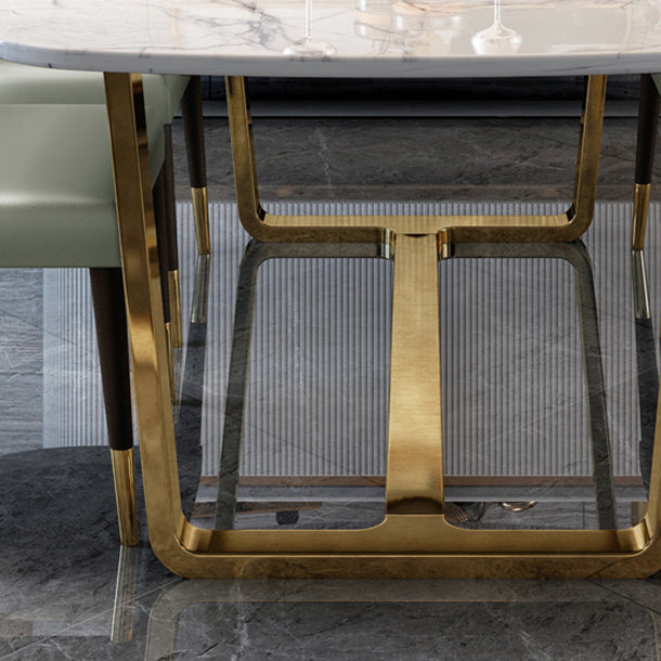 Contemporary Rectangle Table Set 1/4/5/7 Pieces Dining Set for Home