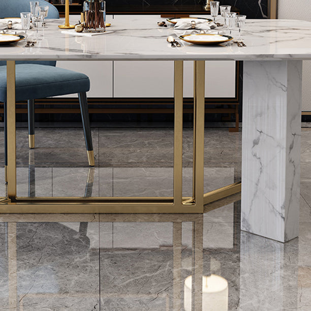 Contemporary Style Rectangle Table Set 1/4/5/7 Pieces Dining Set for Home