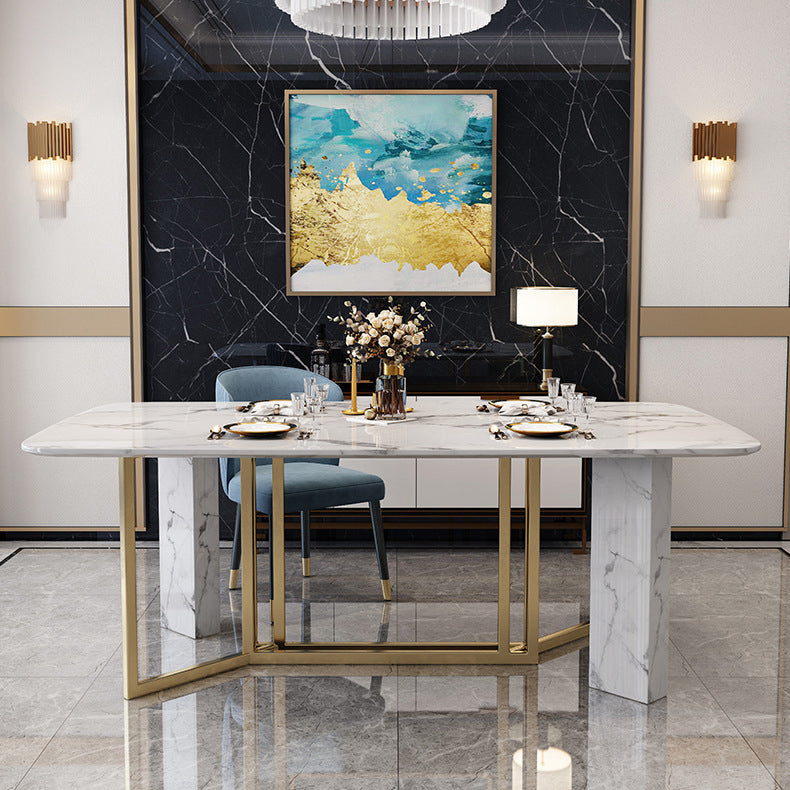 Contemporary Style Rectangle Table Set 1/4/5/7 Pieces Dining Set for Home