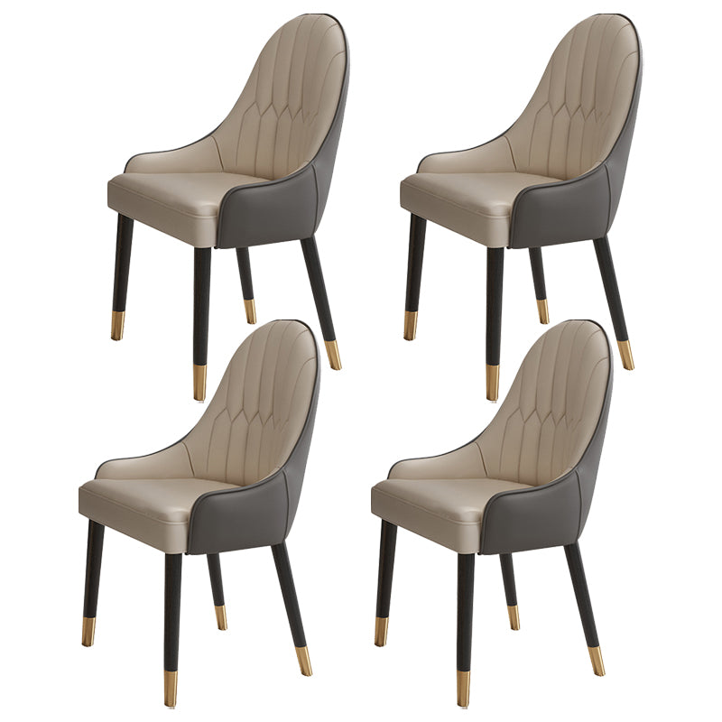 Round Dining Table Set 1/4/5/7/9 Pcs Marble Dining Table with Upholstered Chairs